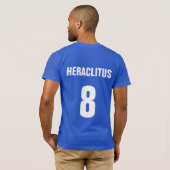 T-shirt de Heraclitus du football de philosophe de (Dos entier)