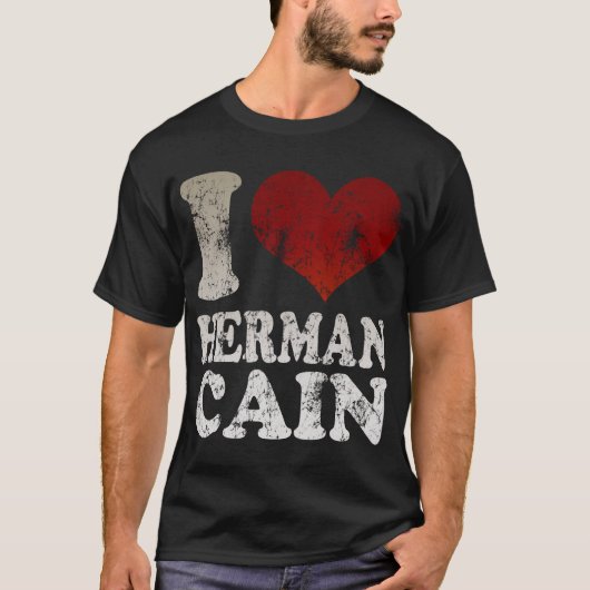 T-shirt de Herman Caïn du coeur I (Devant)