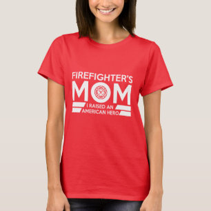 T-shirt de héros de la maman du sapeur-pompier