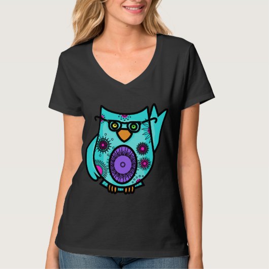 T-shirt de hibou (Devant)
