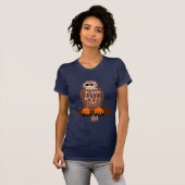T-shirt de hibou barré (Devant entier)