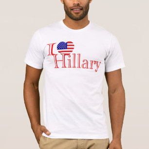 T-shirt de Hillary d'amour de Hillary Clinton I