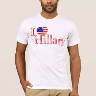T-shirt de Hillary d'amour de Hillary Clinton I