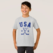 T-shirt de hockey sur glace des États-Unis (Devant entier)