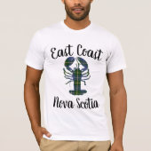 T-Shirt de homard tartan de la côte Est de la Nouv (Devant)