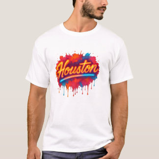 T-Shirt de Houston Neon Street-Art