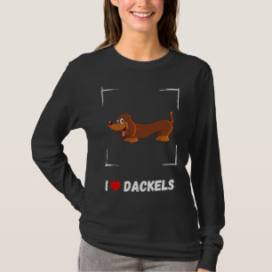 T-shirt De I Love Dachshund