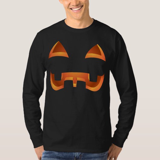 T-shirt de Jack-o'-lantern de dessus de citrouille (Devant)