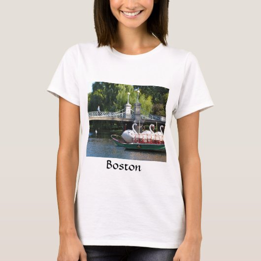 T-shirt de jardin public de Boston (Devant)