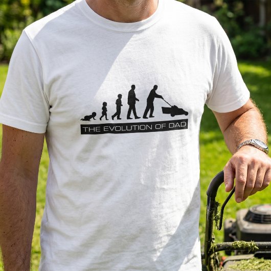 T-shirt de jardinage drôle - L'évolution de Papa