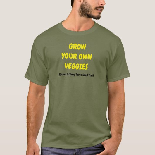 T-shirt de jardinage pour hommes (Devant)