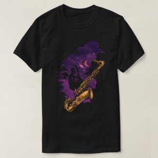 T-shirt de jazz de minuit