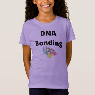 T-shirt de jersey fin pour filles de collage d'ADN