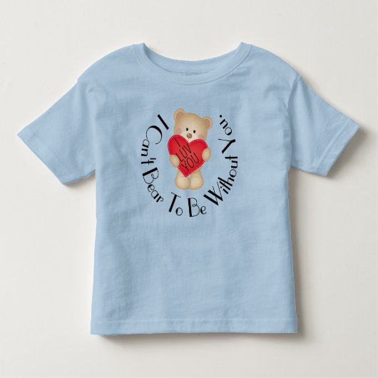 T-Shirt de jersey fin Toddler I Luv You (Devant)