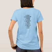 T-shirt de jeu-concours d'oiseau (Dos)