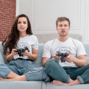 T-Shirt de jeu gris élégant Power Duo