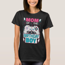 T-shirt de jeu pour la maman du garçon d'anniversa