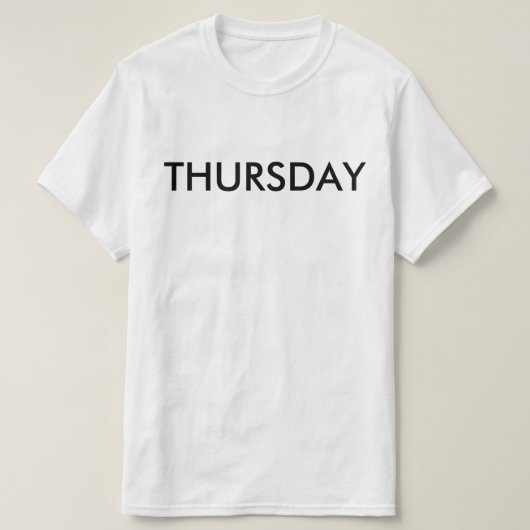 T-shirt de jeudi (Design devant)
