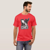 T-shirt de jeux de Rantmedia (rouge) (Devant entier)