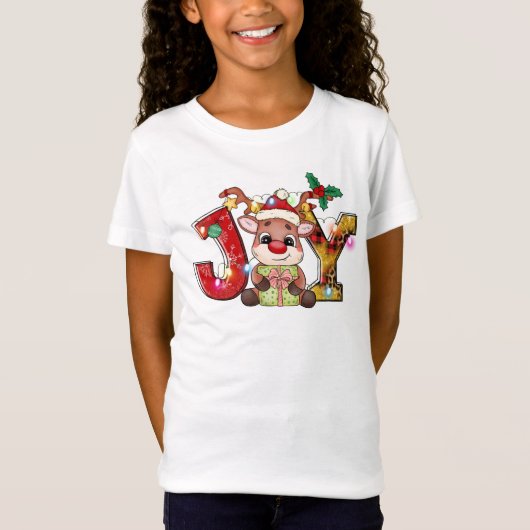 T-shirt de joie de Noël (Devant)