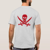 T-shirt de jolly roger de pirate d'épée (Dos)