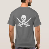T-shirt de jolly roger de pirate d'épée (Dos)