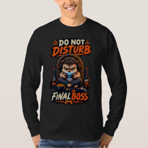 T-shirt de joueur de hérisson Boss final Ne pas dé