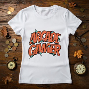 T-Shirt de joueur de jeux vidéo rétro des années 8