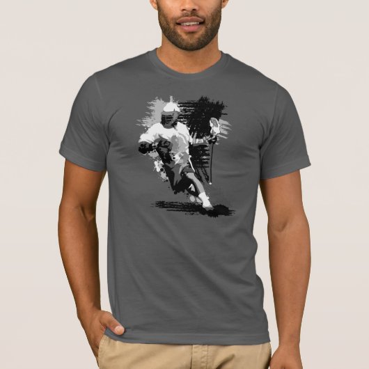 T-shirt de joueur de lacrosse (Devant)