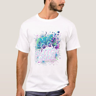 T-Shirt de joueur en mode Glitch Arcade & Systèm
