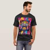 T-Shirt de joueur graffiti vitrail (Devant entier)