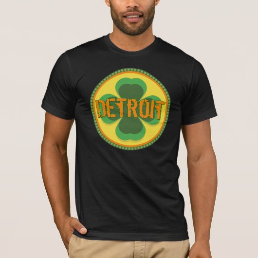 T-shirt de jour de Detroit St Patrick (Devant)