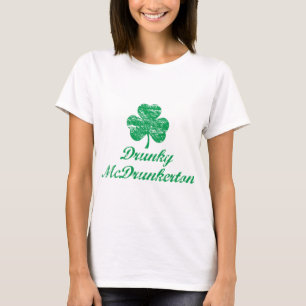 T-shirt de jour de Drunky McDrunkerton St Patrick
