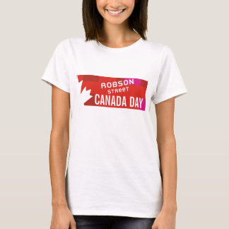 T-shirt de jour du Canada de RUE de ROBSON