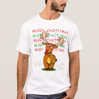 T-shirt de Joyeux Noël de renne