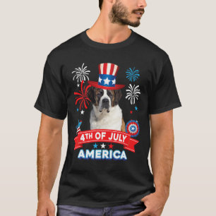 T-shirt De Juillet Fête Patriotique Indépendance Saint Ber