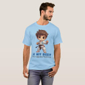 T-shirt de karaté Sois mon meilleur (Devant entier)