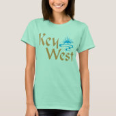 T-shirt de Key West avec la conception de coucher (Devant)