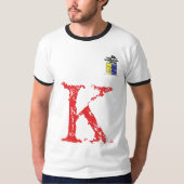 T-shirt de kilo du drapeau "K" d'ICS - (Devant)
