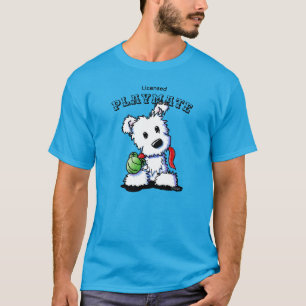 T-Shirt de KiniArt Westie Playmate