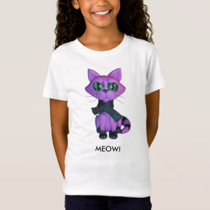 T-shirt de Kitty de filles