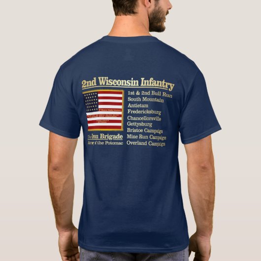 T-shirt de la 2e infanterie du Wisconsin (BH) (Dos)