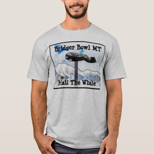 T-Shirt de la baleine de Bridger Bowl (Devant)