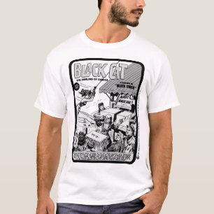 T-shirt de la bande dessinée Black Cat des années