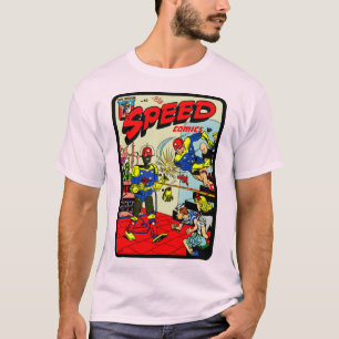 T-shirt de la bande dessinée SPEED des années 1940