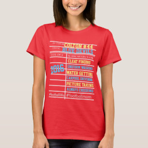 T-shirt de la bibliothèque de football - Personnal