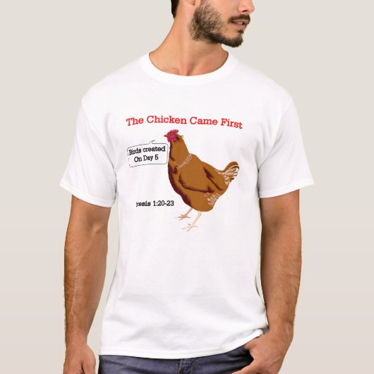 T-shirt De la bouche du poulet (Devant)