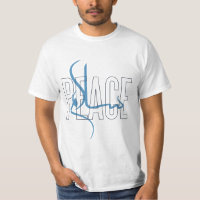 T-shirt de la calligraphie arabe de Salam Peace