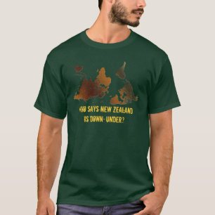 T-Shirt DE LA CARTE MONDIALE Funny DESCENDANTE