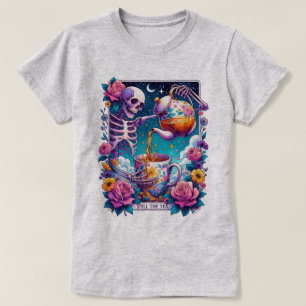 T-shirt de la carte Tarot Skeleton Tea